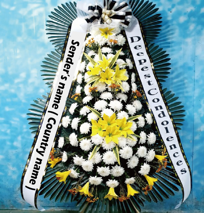 korean Funeral wreath flower ⋆ Flower delivery Korea ⋆ Korea Flower